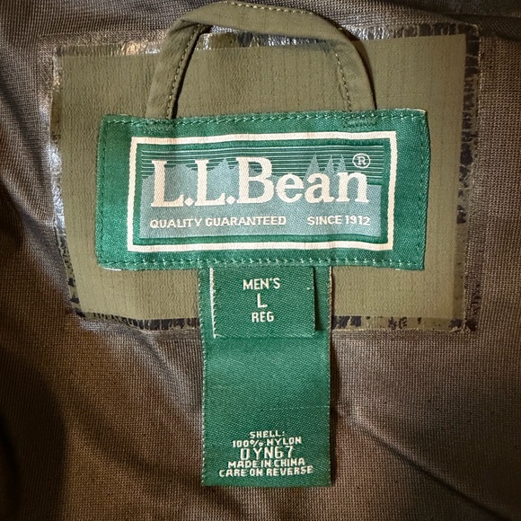 L.L.Bean Gore Tex XCR Jacket Mens Large Waterproof Hooded Outdoor Shell Coat - Picture 2 of 8